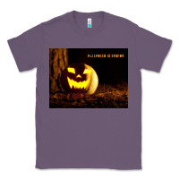 Lavender Halloween Is Coming Classic Tee - Unal Design
