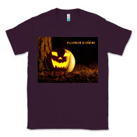 Plum Halloween Is Coming Classic Tee - Unal Design
