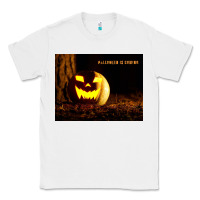 White Halloween Is Coming Classic Tee - Unal Design