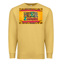 Antique Gold beer and sunshine skinny metal can holder Premium Sweatshirt - HRA Design Shop