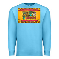 Ocean Blue beer and sunshine skinny metal can holder Premium Sweatshirt - HRA Design Shop
