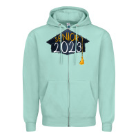 Seafoam senior 2023 graduation Zipper Hoodie - RanaPortraitStore