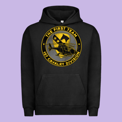 The First Team 1st Cavalry Division Urban Hoodie Designed By Jasminsmagicworld