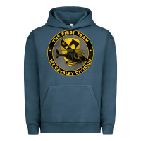 Pigment Midnight Navy the first team 1st cavalry division Urban Hoodie - Jasminsmagicworld