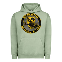 Pigment Oil Green the first team 1st cavalry division Urban Hoodie - Jasminsmagicworld