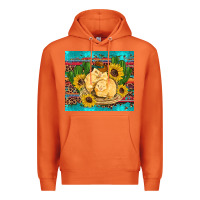 Carrot western chicks coop animals sunflowers cactus serape leopard turquoise Premium Hoodie - Artiststas
