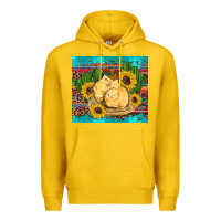 Lemon western chicks coop animals sunflowers cactus serape leopard turquoise Premium Hoodie - Artiststas