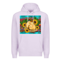 Lilac western chicks coop animals sunflowers cactus serape leopard turquoise Premium Hoodie - Artiststas