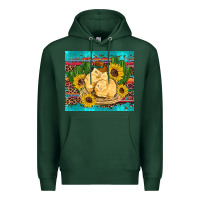 Sports Green western chicks coop animals sunflowers cactus serape leopard turquoise Premium Hoodie - Artiststas
