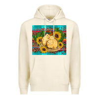 Tofu western chicks coop animals sunflowers cactus serape leopard turquoise Premium Hoodie - Artiststas