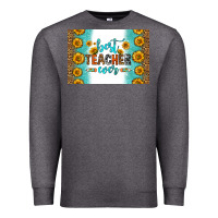 Charcoal Heather best teacher ever skinny metal can holder Premium Sweatshirt - HRA Design Shop