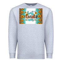 Heather Grey best teacher ever skinny metal can holder Premium Sweatshirt - HRA Design Shop