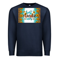 Navy best teacher ever skinny metal can holder Premium Sweatshirt - HRA Design Shop