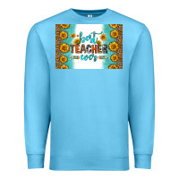 Ocean Blue best teacher ever skinny metal can holder Premium Sweatshirt - HRA Design Shop