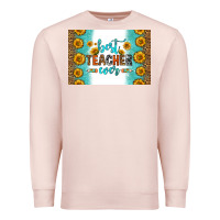 Pale Pink best teacher ever skinny metal can holder Premium Sweatshirt - HRA Design Shop