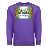 Purple best teacher ever skinny metal can holder Premium Sweatshirt - HRA Design Shop