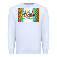 White best teacher ever skinny metal can holder Premium Sweatshirt - HRA Design Shop