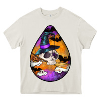 Cream Hallowen Teardrop Heavy Core Tee - LillyAllenDesigns