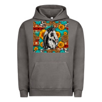 Pigment Tornado Aztec Sunflowers Horse Urban Hoodie - LillyAllenDesigns