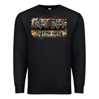 Black cowboy take me away Premium Sweatshirt - SublimationCraftShop