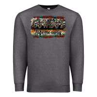 Charcoal Heather cowboy take me away Premium Sweatshirt - SublimationCraftShop