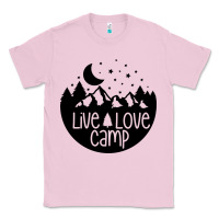 Bubblegum Pink Live Love Camp Classic Tee - Unal Design