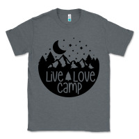 Charcoal Heather Live Love Camp Classic Tee - Unal Design