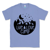 Colony Blue Live Love Camp Classic Tee - Unal Design