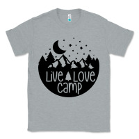 Heather Grey Live Love Camp Classic Tee - Unal Design