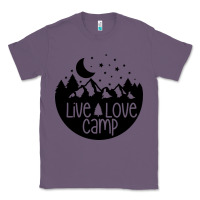 Lavender Live Love Camp Classic Tee - Unal Design