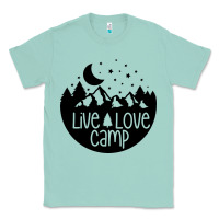 Seafoam Live Love Camp Classic Tee - Unal Design