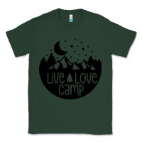 Sports Green Live Love Camp Classic Tee - Unal Design