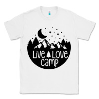 White Live Love Camp Classic Tee - Unal Design