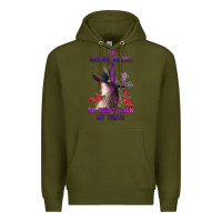 Army Green my broom broke Premium Hoodie - AdoDesignShop
