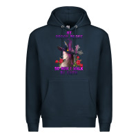 Navy my broom broke Premium Hoodie - AdoDesignShop