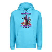 Ocean Blue my broom broke Premium Hoodie - AdoDesignShop
