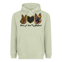 Matcha peace love shepherd Heavyweight Hoodie - RanaPortraitStore