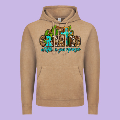 Created With A Purpose Vintage Hoodie Designed By Adodesignshop