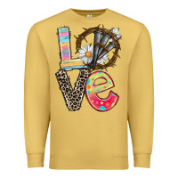 Antique Gold Love crown of thorns Easter Day Premium Sweatshirt - CowGirlArtShop