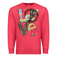 Cardinal Love crown of thorns Easter Day Premium Sweatshirt - CowGirlArtShop