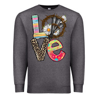Charcoal Heather Love crown of thorns Easter Day Premium Sweatshirt - CowGirlArtShop