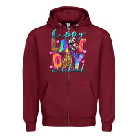 Burgundy happy last day of school Zipper Hoodie - RanaPortraitStore