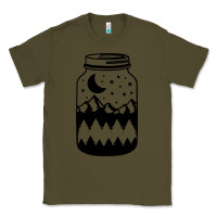 Army Green View jar Classic Tee - Unal Design
