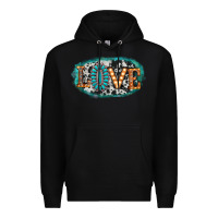 Black love western Premium Hoodie - AdoDesignShop