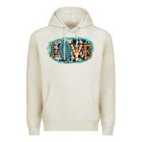 Oatmeal Heather love western Premium Hoodie - AdoDesignShop