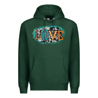 Sports Green love western Premium Hoodie - AdoDesignShop