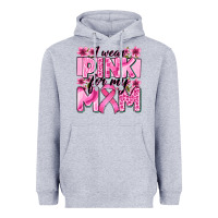 Heather Grey i wear pink for my mom Heavyweight Hoodie - Zillion Design Studio