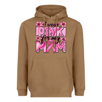 Toasted Coconut i wear pink for my mom Heavyweight Hoodie - Zillion Design Studio
