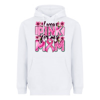 White i wear pink for my mom Heavyweight Hoodie - Zillion Design Studio