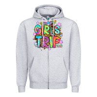 Heather Grey girls trip 2023 Zipper Hoodie - RanaPortraitStore